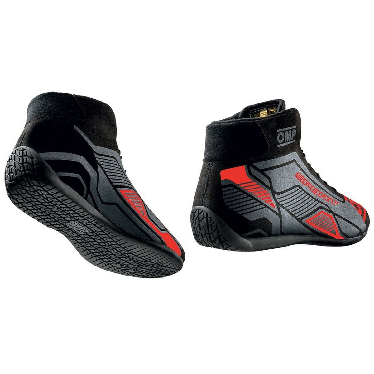 Botas de Corrida OMP SPORT Preto/Vermelho 40